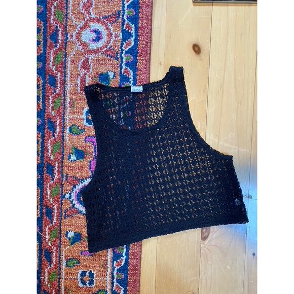 Tank Sheer Open Knit Crochet - Picture 3 of 4